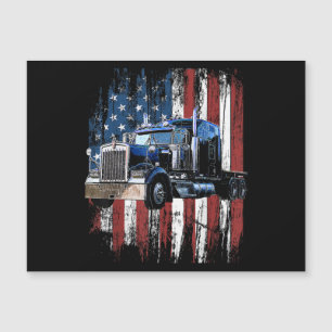 Camionero Conductor De Camión De Bandera Estadouni