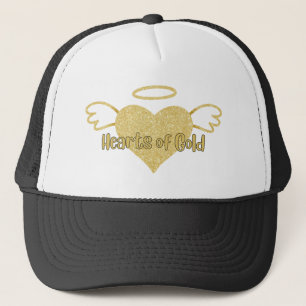 Camionero Corazones de Gorra de oro