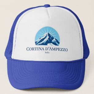 Camionero Cortina d'Ampezzo Italia, gorra de la estación de
