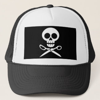 Camionero Cráneo y gorra de las tijeras