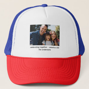Camionero Crea tu Propia Gorra de América 250 con una Foto y