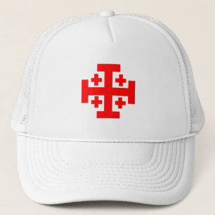 Camionero Cruzado del gorra de Jerusalén