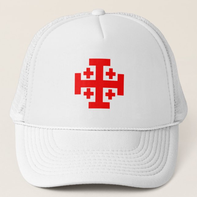 Camionero Cruzado del gorra de Jerusalén (Anverso)