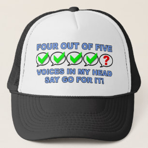Camionero Cuatro De Cinco Voces Funny Gorra Ball Cap