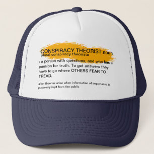 Camionero Definición de gorra de teóricos de la conspiración