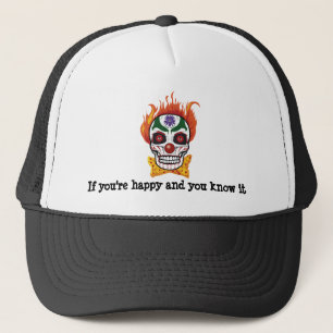 Camionero Demonio de payaso malvado - Gorra de payaso
