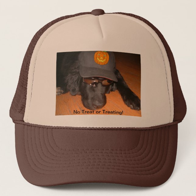 Camionero Detrás De Este Gorra De Halloween (Anverso)