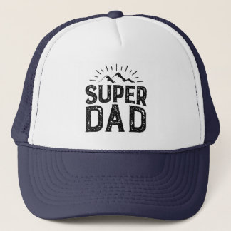 Camionero Día de los Padres del Gorra de Super Dad