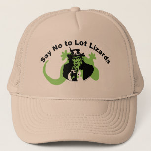 Camionero Diga no sortear el gorra beige de los camioneros