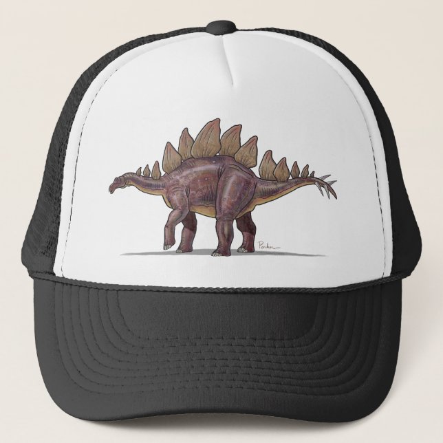Camionero Dinosaurio del Stegosaurus de la gorra de béisbol (Anverso)