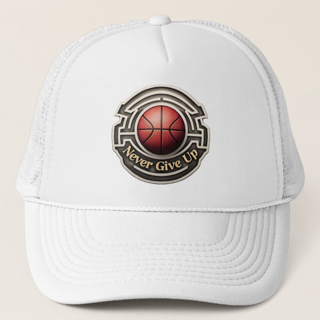 Camionero Diseño de baloncesto como Gorra (Anverso)
