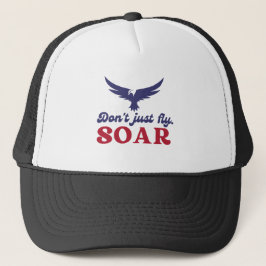 Camionero diseño de gorra con logo de águila