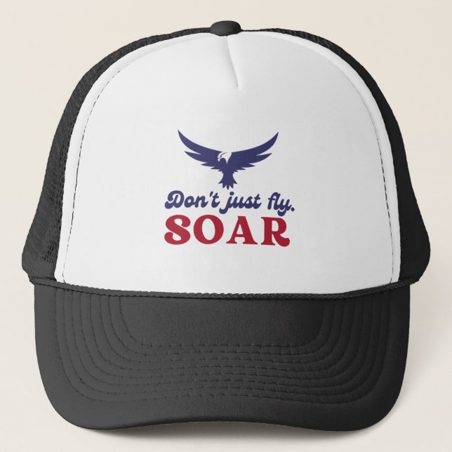 Camionero diseño de gorra con logo de águila (Anverso)