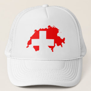Camionero Diseño de Gorra de bandera suiza Guay European Su