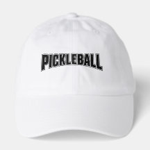 Diseño de gorra de Pickleball negro y blanco