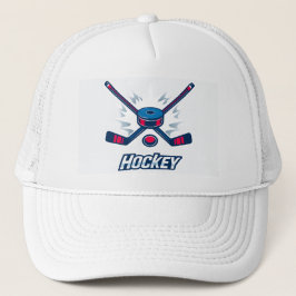 Camionero Diseño de hockey para un Gorra