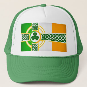 Camionero Diseño de la bandera celta irlandesa para la gorra