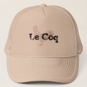 Camionero Diseño Gorra Le coq con juego divertido de palabra