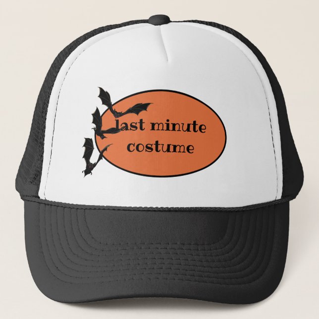 Camionero Disfraz De Último Minuto De Halloween Gorra (Anverso)