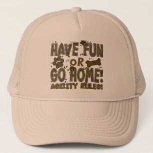 Camionero Diversión o gorra casero de la agilidad del perro