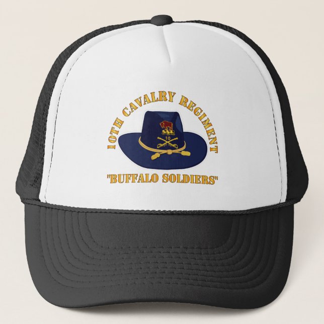 Camionero Ejército - 10.º Regimiento de Cavalry con Gorra Ca (Anverso)