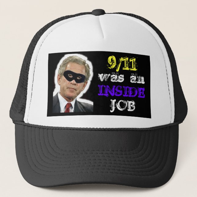 Camionero El 11 de setiembre fue Gorra de Inside Job Trucker (Anverso)