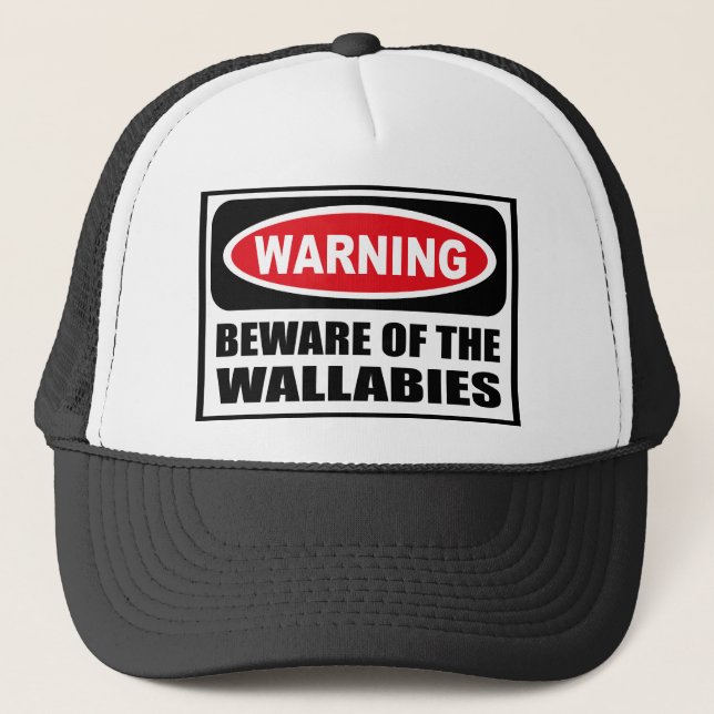Camionero El cuidado SE GUARDA del gorra de los WALLABIES (Anverso)
