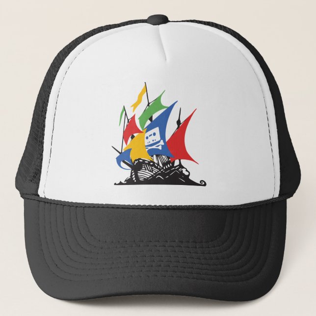 Camionero El gorra de Google del pirata (Anverso)