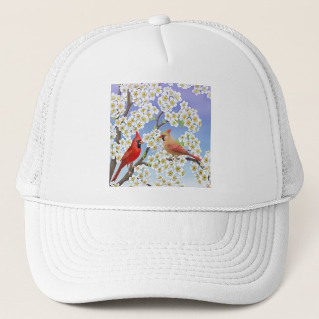 Camionero El gorra de la malla de los cardenales (Anverso)