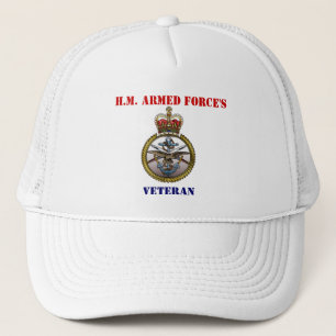 Camionero El gorra del veterano de la fuerza de H.M.Armed