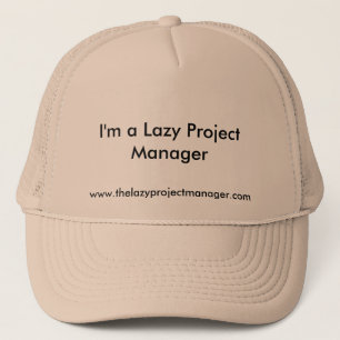 Camionero El gorra perezoso del gestor de proyecto