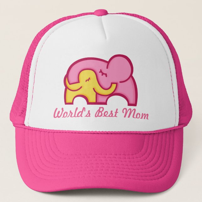 Camionero El mejor gorra de los elefantes de la mamá del mun (Anverso)