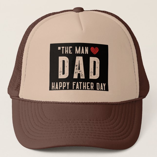 Camionero El mejor Gorra del Personalizado de mi papá - Rega (Anverso)