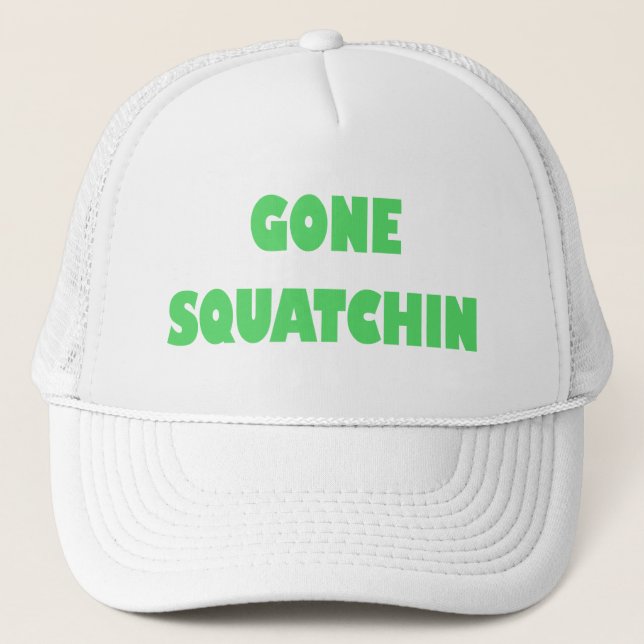Camionero ¡El mejor trato! Gorra ido de Squatchin (Anverso)