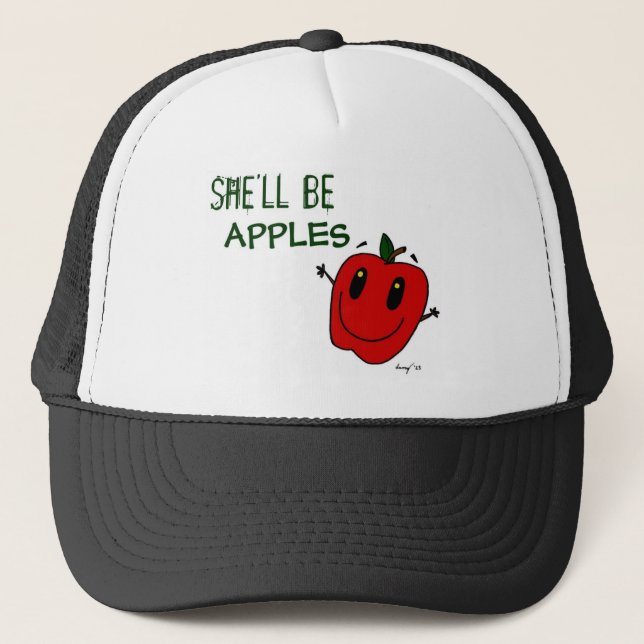 Camionero ELLA SERÁ Gorra DE APLICACIONES (Anverso)