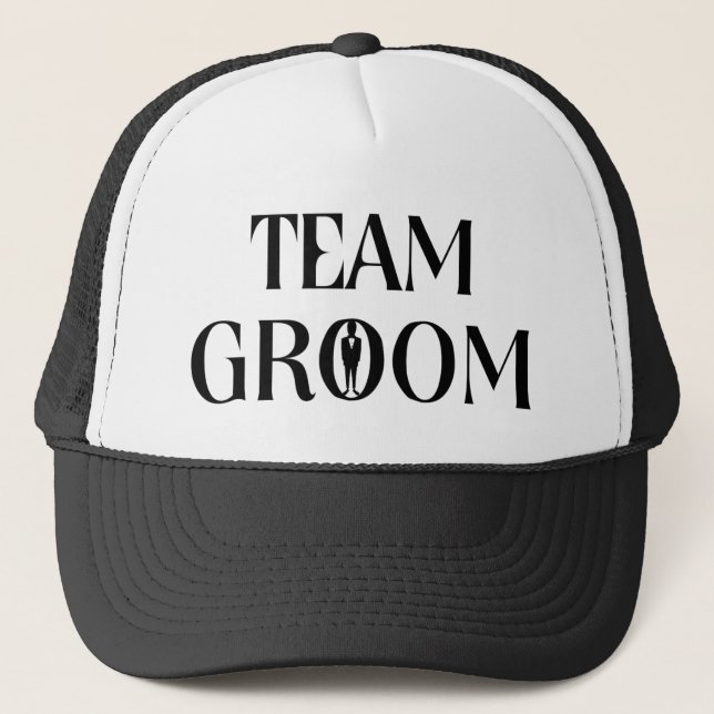 Camionero Equipo Groom - Gracioso Gorra del partido de licen (Anverso)