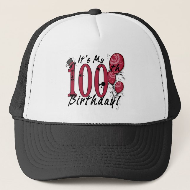 Camionero Es mi gorra de cumpleaños número 100 (Anverso)