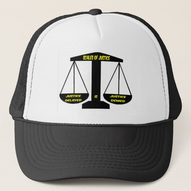 Camionero Escalas del gorra de la justicia de la justicia (Anverso)