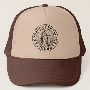 Camionero escudo de la runa de Freya del gorra