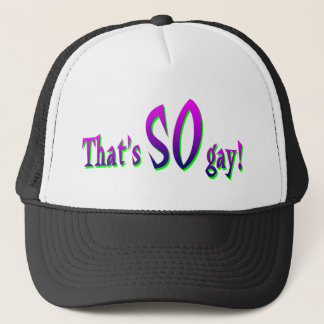 Camionero ¡Eso es TAN gay! gorra de béisbol