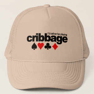 Camionero Estaría jugando bastante el gorra de Cribbage -