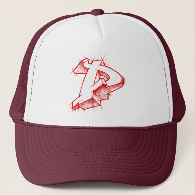 Camionero Estilo de la pintada 3d - Arrowmade D - gorra del (Anverso)
