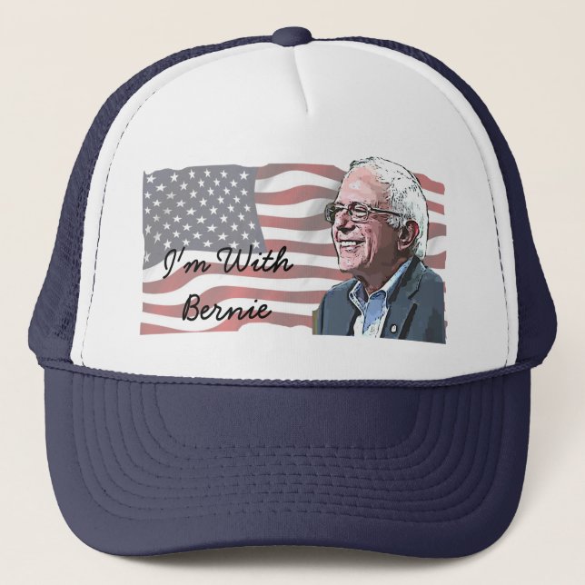 Camionero Estoy con Bernie Sanders en la gorra de béisbol (Anverso)