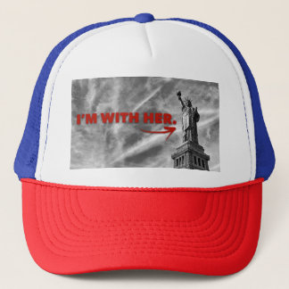 Camionero Estoy CON SU estatua del gorra de la libertad