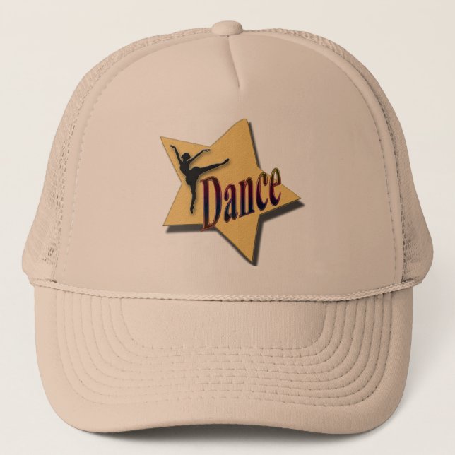 Camionero estrella de baile gorra con bailarina (Anverso)