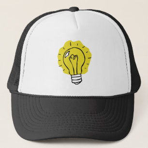Camionero ¡Eureka! Gorra del ilustracion de la bombilla de