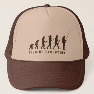 Camionero Evolución de la pesca - gorra divertido del