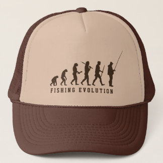 Camionero Evolución de la pesca - gorra divertido del