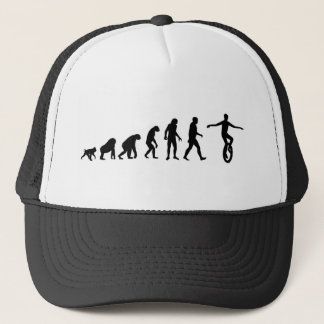 Camionero Evolución humana: Gorra de Unicycling de la