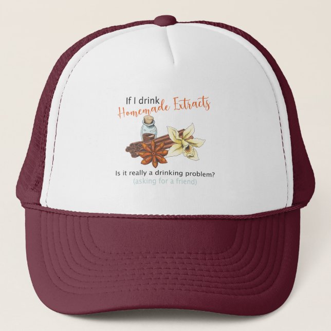 Camionero Extracto casero gorra gracioso, idea de regalo de  (Anverso)